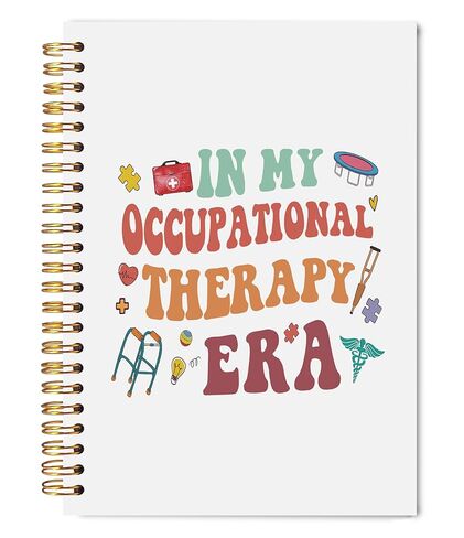 Welshower Boho Occupational Therapy Spiral Notebook Journal, OT Therapist Notebook, Occupational Therapist Gifts for Women Men, Therapy Journal for Women, 5.5x8.3 Inch in Saudi Arabia