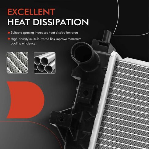 A-Premium Engine Coolant Radiator Assembly with Transmission Oil Cooler Compatible with Chevrolet Impala 2014-2019, Malibu 2013-2015, Malibu Limited 2016, 2.0L 2.5L, Auto Trans, Replace# 22883363 in Saudi Arabia