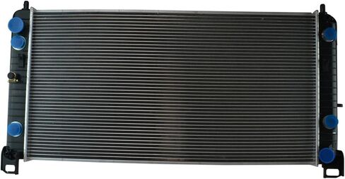 TRQ Radiator Assembly Aluminum Core Compatible with 02 Chevrolet Avalanche 2500 01-02 Silverado 2500 HD Silverado 3500 Suburban 2500 GMC Sierra 2500 HD Sierra 3500 CU2537 in Saudi Arabia