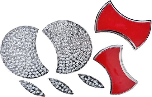 Car Rear Trunk Emblem Sign Bling Accessories Compatible with Audi A3 Q3 Q5 A4 A6 A7 Q7 Rhinestone Decorative Decal Cover (Silver) in Kuwait