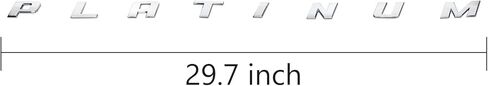 1Pc Platinum Emblem Side Fender 3D Badge Nameplate Sticker Logo Decal Fit for 150 250 350 Platinum (Chrome) in Saudi Arabia