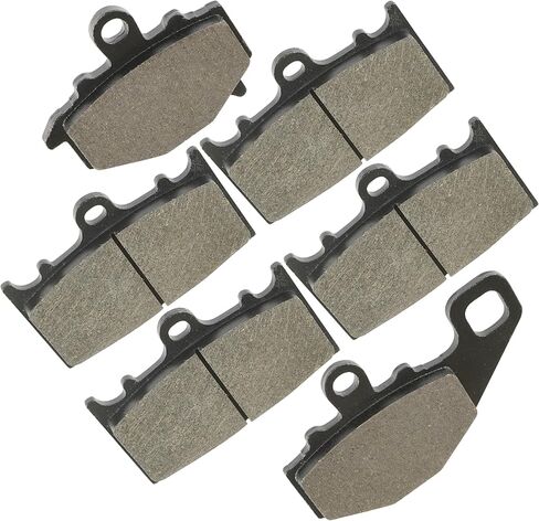 Caltric Front Rear Brake Pads Compatible with Kawasaki Zx600 Zx-600 Ninja Zx6 Zx-6 1995-2002 / Ninja Zx6R Zx-6R Zx600 1995-1997 in Saudi Arabia