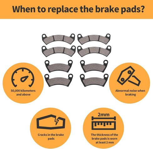 XuLong Front and Rear Brake Pads Compatible with POLARIS RZR XP 4 Turbo 2016-2020/RZR XP Turbo 2016/RZR XP Pro 2020-2022 in Saudi Arabia
