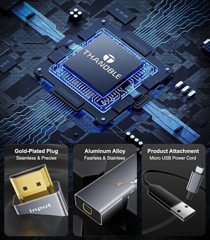 HDMI to DisplayPort Adapter (4K@60Hz) HDMI (Souce) to DP (Display) Converter HDMI Male to Display Port Female Compatible with Laptops, Graphics Cards, PS5, AMD,NVIDIA (1 Pack) in Kuwait