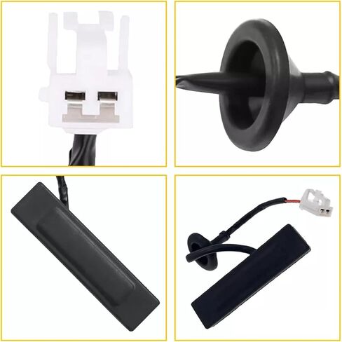 81260-2V000 فتحة تحرير زر مزلاج صندوق السيارة متوافق مع Hyundai Veloster 2012-2017 مفتاح تحرير مقبض الباب الخلفي خارج مجموعة قفل HDL بدون استبدال الكاميرا # 812602V000 in Kuwait