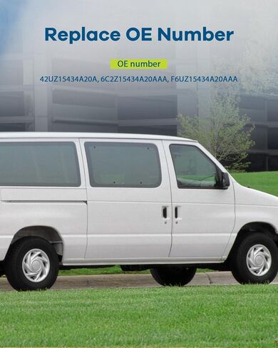 LUJUNTEC مقبض الباب الخارجي استبدال جانب الركاب الخلفي لـ 1992-2014 لفورد E-150 E-250 أسود in Saudi Arabia