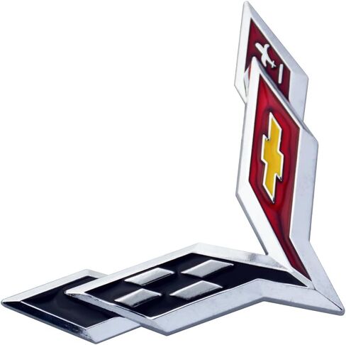 زوج مجموعة كورفيت C7 شعار 3D شارة معدنية الصليب العلم رمز شعار استبدال ل 14-19 كورفيت in Kuwait