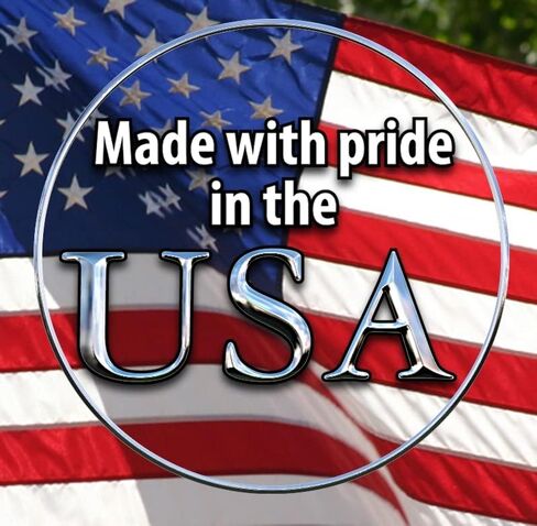 American Bald Eagle Flag Decal Sticker Bubble-Free Vinyl Made in USA Truck Bike Helmet Vehicle Window Wall (18" Wide) in Saudi Arabia