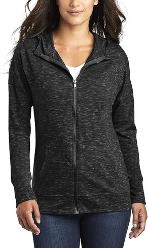 JustBlanks Women’S Casual Medal Full-Zip Long-Sleeve lightweight Fleece Hooded Sweatshirt with Pocket for Women in Kuwait