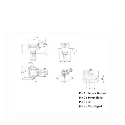 0281002316 1698686 1398468 Intake Manifold Boost Pressure Sensor Figure 4 Bar 4 Bar in Saudi Arabia
