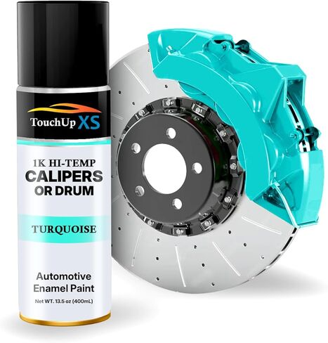 TouchupXS-High Temp Brake Calipers/Drums Enamel Coat 1K Turquoise-Aerosol in Kuwait