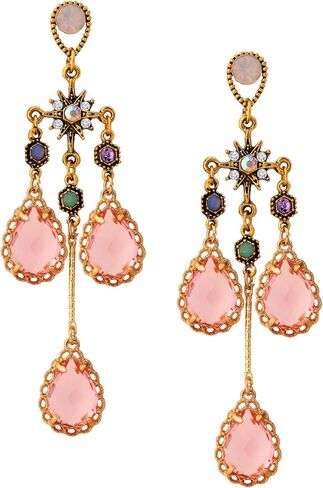 OJERRY البيزنطية الباروك في العصور الوسطى الفيكتوري بيان غير النظامية البرتقال أقراط متدلية زي مساء مجوهرات رسمية اكسسوارات الزي هدايا رومانسية رائعة للنساء المتدليات في الثلاثينيات من عمرهن in Kuwait