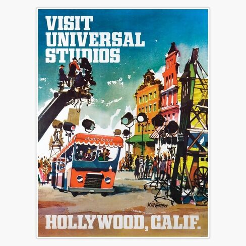 Visit Universal Studios Window Water Bottle Bumper Sticker Decal 5" in Saudi Arabia