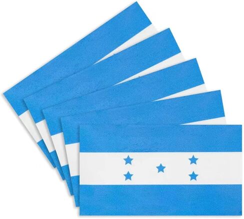 5 قطع من ملصقات علم الولايات المتحدة الأمريكية - ملصقات سيارات من الفينيل عاكسة للأعلام الأمريكية - لمصد نافذة السيارة المقاوم للماء (2.5 × 4.5 بوصة) in Kuwait