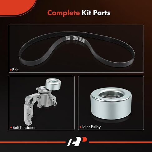 مجموعة محرك الحزام الأفعواني A-Premium متوافقة مع Lexus IS250 2011-2015 2.5L، IS350 2006-2008/2011-2016 - 3.5L in Saudi Arabia