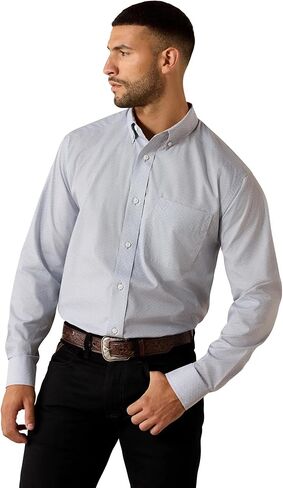 ARIAT Mens Wrinkle Free Leandro Classic Fit Shirt in Saudi Arabia