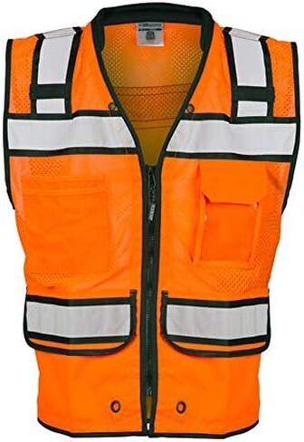 سترة ML Kishigo عالية الأداء بسحاب مقاس 3XL برتقالي in Kuwait