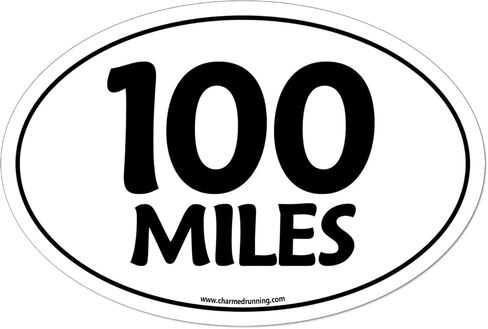 Brand Ultra Marathon UltraRunner 100 Mile Miles Distance Car Magnet - Choose Color and Font in Saudi Arabia