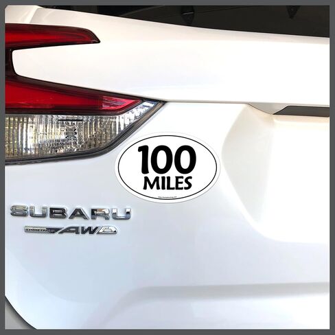 Brand Ultra Marathon UltraRunner 100 Mile Miles Distance Car Magnet - Choose Color and Font in Saudi Arabia