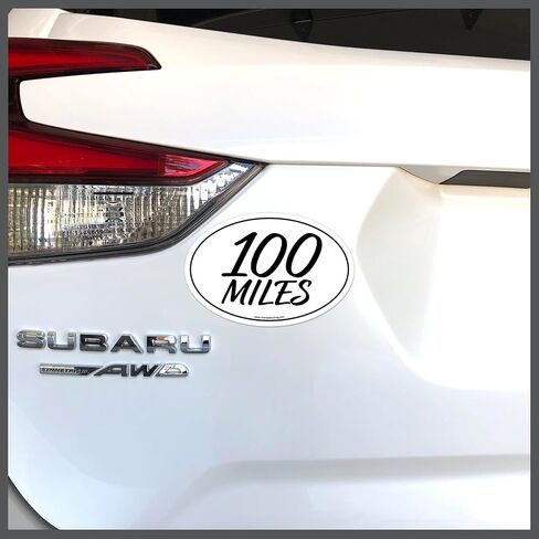 Brand Ultra Marathon UltraRunner 100 Mile Miles Distance Car Magnet - Choose Color and Font in Saudi Arabia
