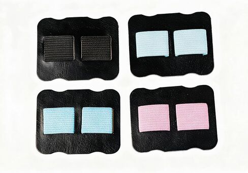 Self-Adhesive Pen Holder for Notebook, 4 Pcs Double Elastic Loops Pen Organizer Clip for Journal, Planner, Clipboard Pastel Colors (Pink, Black, Blue, Dark Blue), Reusable & Strong Grip in Saudi Arabia