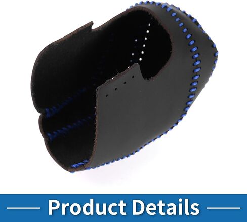 Anti-Slip Gear Shift Knob Cover Car Stick Shifting Handle Protector for Toyota Camry 2018-2024 Black Blue Faux Leather in Saudi Arabia