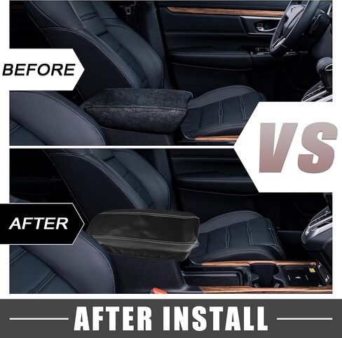 Car Center Console Seat Armrest Cover Interior Protective Lid Storage Covers Trim for Toyota Venza 2021-2023 Carbon Fiber Pattern Black Gray in Saudi Arabia