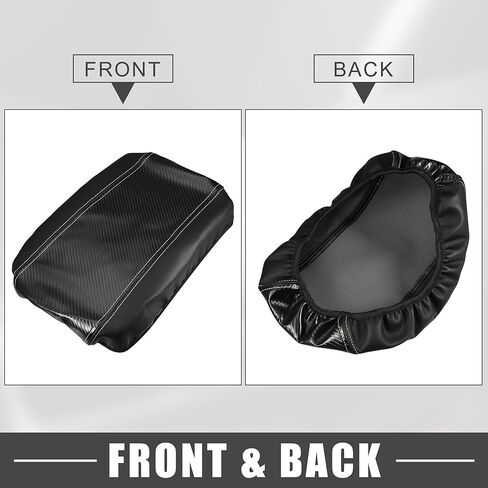 Car Center Console Seat Armrest Cover Interior Protective Lid Storage Covers Trim for Toyota Venza 2021-2023 Carbon Fiber Pattern Black Gray in Saudi Arabia