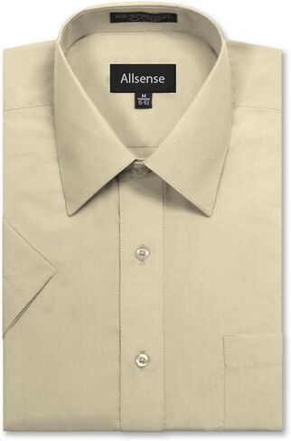 Allsense Men's Regular Fit Short-Sleeve Dress Shirts in Kuwait