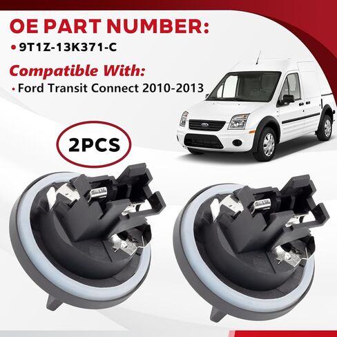 Turn Signal Light Socket Holder Fit for Ford Transit Connect 2010 2011 2012 2013 Replace OE 9T1Z-13K371-C 2PCS in Kuwait