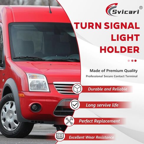 Turn Signal Light Socket Holder Fit for Ford Transit Connect 2010 2011 2012 2013 Replace OE 9T1Z-13K371-C 2PCS in Kuwait