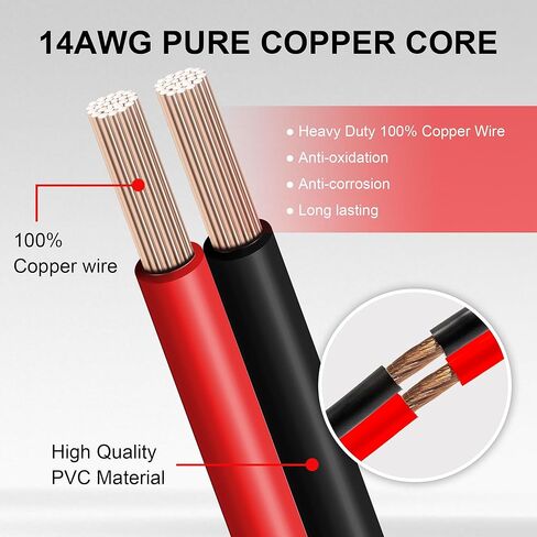 SAE Connector Extension Cable 2 Pack - 14AWG 2 Pin Quick Disconnect Wire with Battery Extension Plug for Solar Panel, Motorcycle, RV (30cm/1FT) in Kuwait