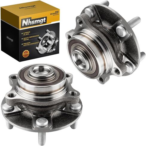 2 x 513268 Front Wheel Bearing Hub Assembly with 5 Lugs Fit for Nissan 350Z 2003-2009, for Infiniti G35 2003 2004 2005 2006 2007, Non-ABS, 2pcs in Saudi Arabia