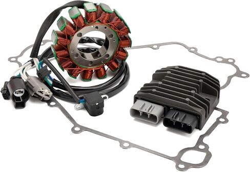 ملف الجزء الثابت Artudatech + منظم الجهد + حشية Assy لـ Kawasaki KRT800 Teryx4 2014-2023، لـ 21003-0166 21066-0771 11061-0728، أجزاء نظام شحن UTV جاهزة للطرق الوعرة in Saudi Arabia