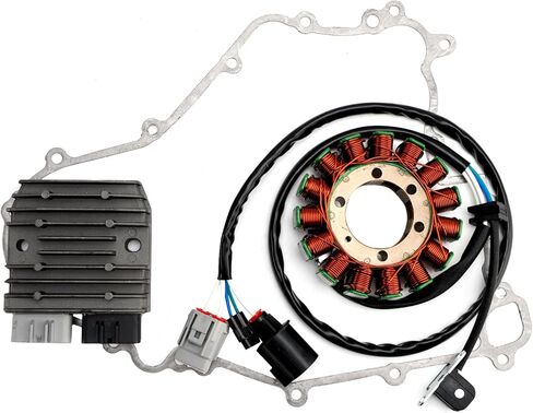 ملف الجزء الثابت Artudatech + منظم الجهد + حشية Assy لـ Kawasaki KRT800 Teryx4 2014-2023، لـ 21003-0166 21066-0771 11061-0728، أجزاء نظام شحن UTV جاهزة للطرق الوعرة in Saudi Arabia