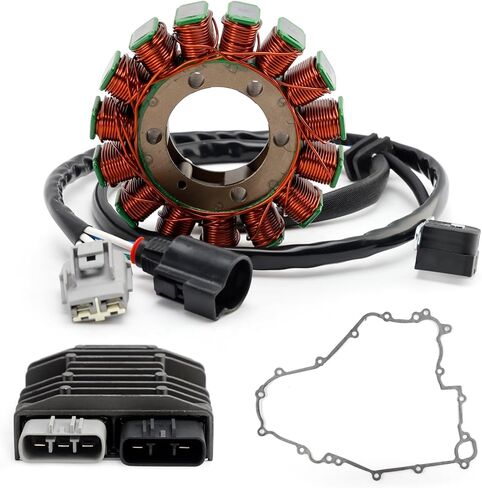 ملف الجزء الثابت Artudatech + منظم الجهد + حشية Assy لـ Kawasaki KRT800 Teryx4 2014-2023، لـ 21003-0166 21066-0771 11061-0728، أجزاء نظام شحن UTV جاهزة للطرق الوعرة in Saudi Arabia