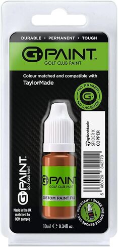 GPaint Golf Club Paint - TaylorMade Spider X COPPER Touch Up Paint- Customize or Repair Your Putter - 10ml Bottle - Fix Chips & Scratches - TaylorMade Touch Up Paint in Kuwait