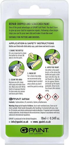 GPaint Golf Club Paint - TaylorMade Spider X COPPER Touch Up Paint- Customize or Repair Your Putter - 10ml Bottle - Fix Chips & Scratches - TaylorMade Touch Up Paint in Kuwait