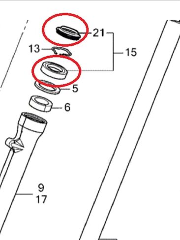 41X54X11 Front Fork Oil Seal Dust Seal Kit For Honda NC700 12-17 NSA700 08-09 NSA700 V VA 09-11 VT1300 10-16 VT750 VTR250 in Kuwait