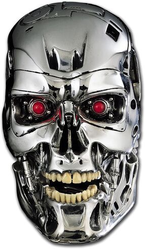 Elektroplate Officially Licensed Terminator Cyborg Automotive Decal 2.75" x 4.5" | Premium All-Weather Scary Classic Movie Vinyl Sticker for Cars, Trucks, Cooler, Laptops, and More | Made in The USA in Saudi Arabia