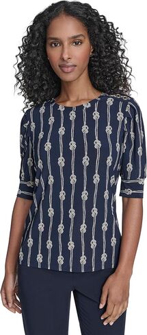 Tommy Hilfiger Women's Puff Sleeve Knit Top in Saudi Arabia