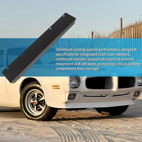 Motoparty Radiator Support for Pontiac Firebird Trans Am 1970-1981 Cold Case Radiator Support Black Iron Replacement in Saudi Arabia