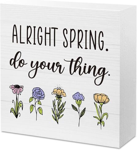 علامة الربيع ديكور زينة الربيع للمنزل حسنا علامة الربيع زهرة ديكور الأزهار فن الزينة منضدية الجرف مكتب ديكور الربيع ديكور المنزل هدايا للنساء in Kuwait