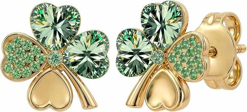 St. Patrick's Day Earrings for Women | Irish Shamrock Four Leaf Clover Earrings | Lovely Gift in Kuwait