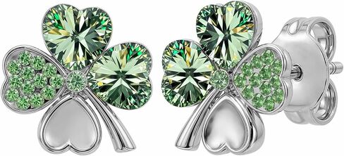St. Patrick's Day Earrings for Women | Irish Shamrock Four Leaf Clover Earrings | Lovely Gift in Saudi Arabia