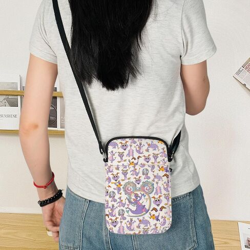 KEYCHIN Purple Dragon Crossbody Bag Cartoon Character Gifts Dragon Fans Shoulder Bag Purple Dragon Merchandise in Saudi Arabia