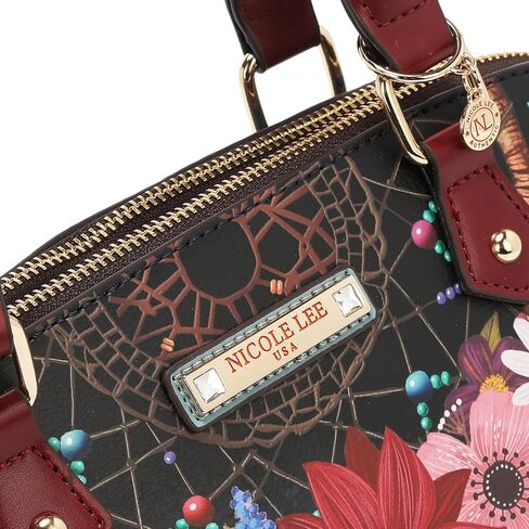 Nicole Lee Dream Comes True 3 Piece Set, Handbag, Crossbody, Wallet, Pebbled Vegan Leather, Gold-tone Hardware, Zip Closure, Fall (DREAM COMES TRUE) in Kuwait