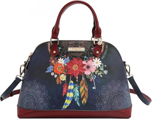 Nicole Lee Dream Comes True 3 Piece Set, Handbag, Crossbody, Wallet, Pebbled Vegan Leather, Gold-tone Hardware, Zip Closure, Fall (DREAM COMES TRUE) in Kuwait