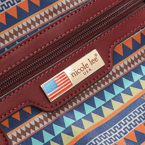 Nicole Lee Dream Comes True 3 Piece Set, Handbag, Crossbody, Wallet, Pebbled Vegan Leather, Gold-tone Hardware, Zip Closure, Fall (DREAM COMES TRUE) in Kuwait