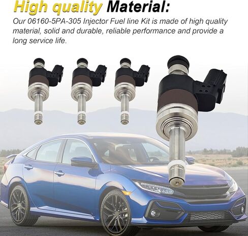 مجموعة خط حاقن الوقود 06160-5PA-305 متوافقة مع Honda Civic 2017-2020، متوافقة مع Accord 2018-2021 L4 1.5L، متوافقة مع CR-V 2018-2020، استبدل 16012-5PA-315 in Kuwait